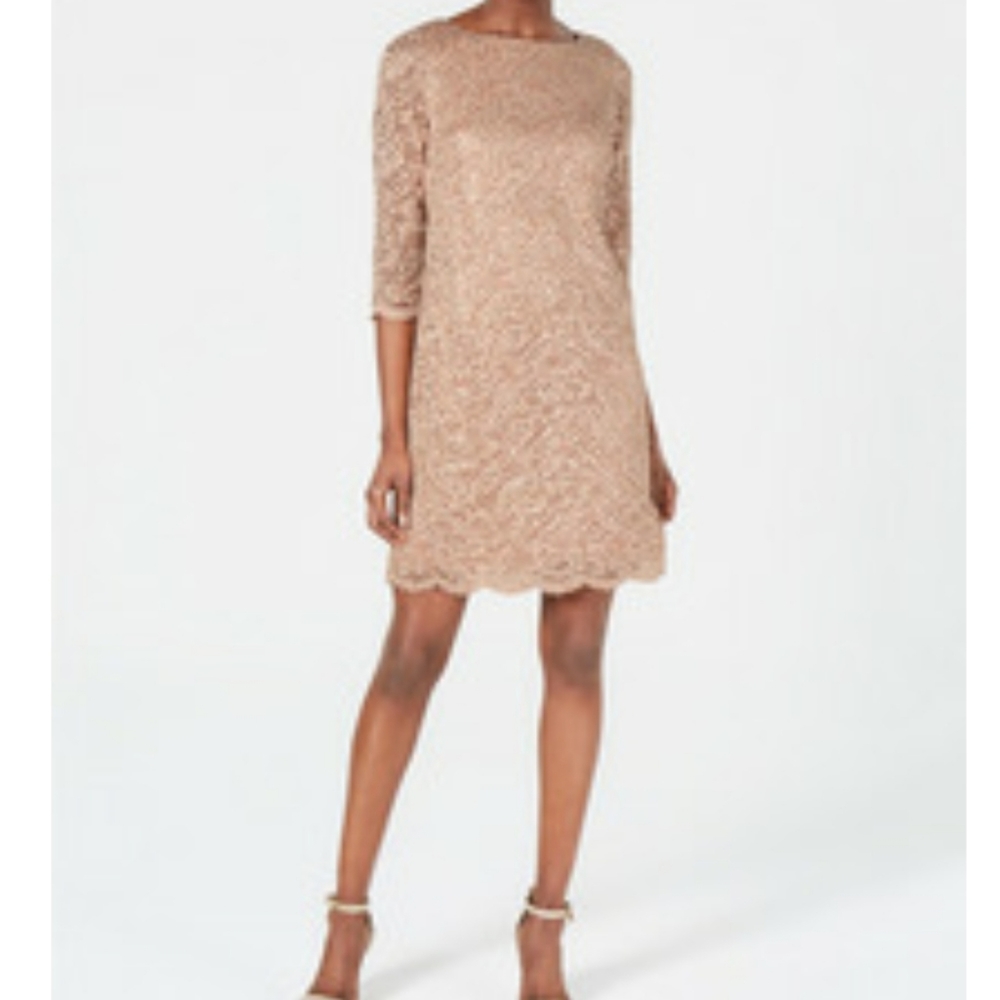 Jessica Howard Sequin and Lace Sheath Dress 14